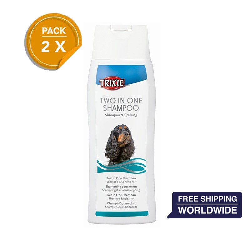 500 ml 2 250 ml Trixie Shampoo and conditioner 2 in 1 for dog